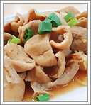写真：中華料理お勧めナンバー３のしょうが入り大腸炒め