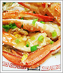 写真：海鮮料理お勧めナンバー１の中華風カニ炒め